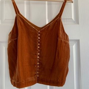 Madewell Velvet Tank NWT